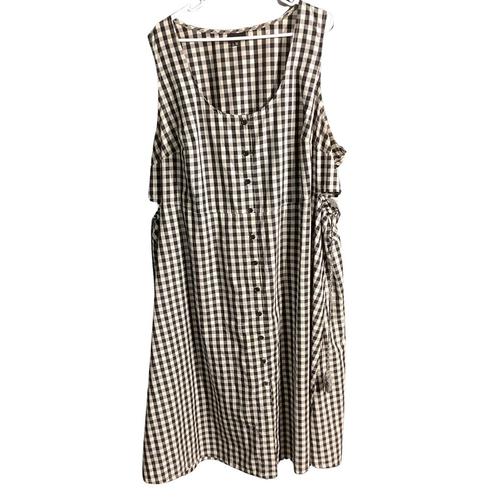 Who What Wear Button Front Tank Dress Women’s 3X — Cottagecore, Casual, Summer